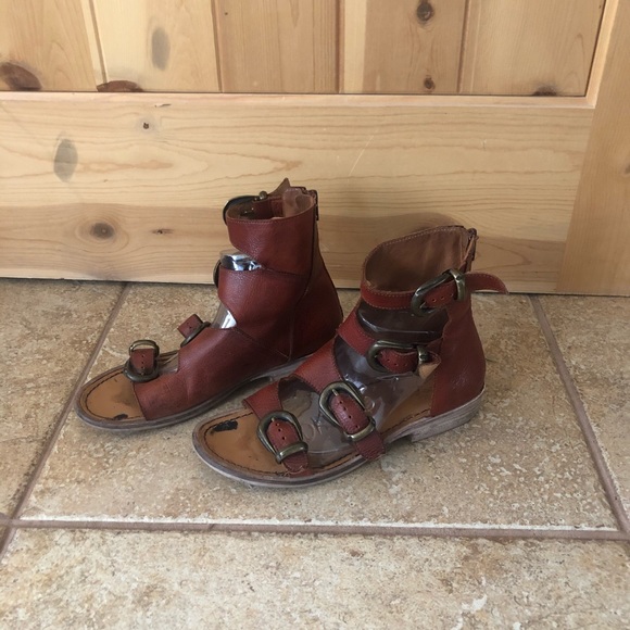 Free people ludlow boot sandals brick boho - Picture 5 of 11